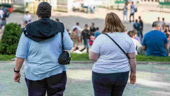 Obese couple
