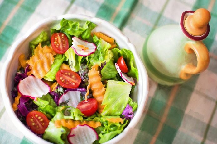 Healthy fruits and vegetables
