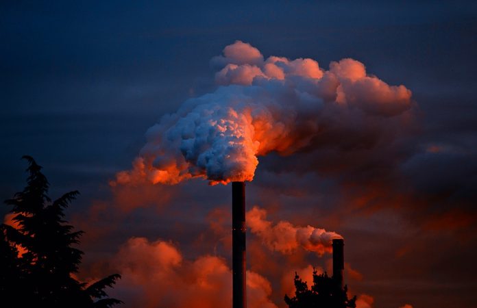 chimney spewing out smoke