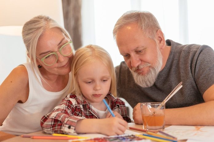 child & grandparents