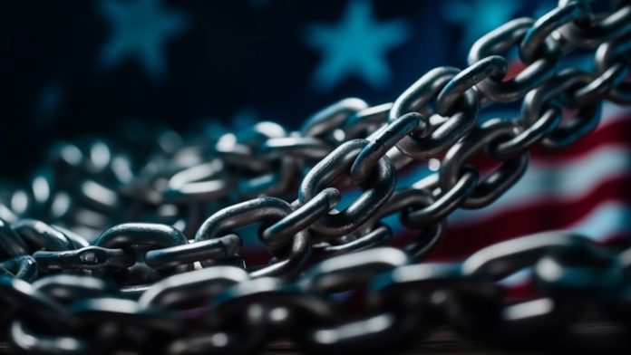 chain-link-steel-symbolizes-slavery-bondage