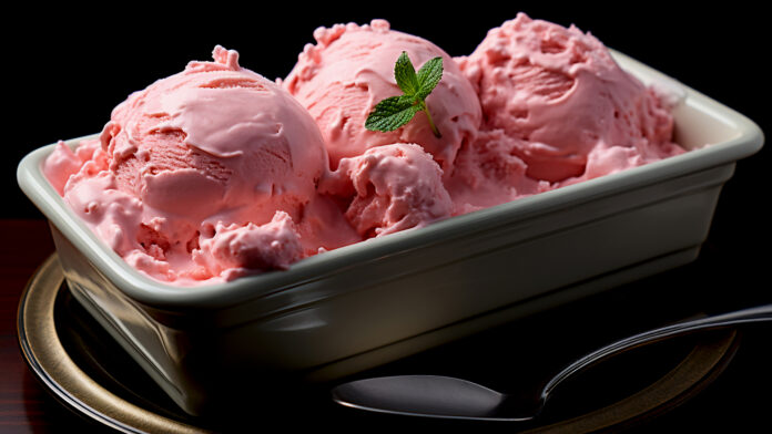 delicious-ice-cream in a large bowl